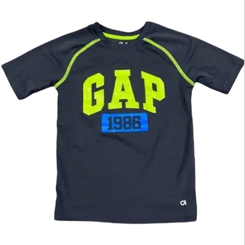 Gap Fit Active S/S Crew Boys T-shirt Grey  size S